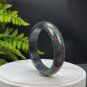 Brazilian Ruby Zoisite Bangle 59MM Red Green Golden July Birthstone