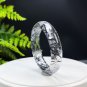 Black Rutilated Quartz Bangle 53MM Icy Transparent Rainbow Black Hair Crystal