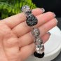 Mix Gemstones Beaded Bracelet Heart Silver Obsidian Nine Tailed Fox White Crystal Angel Wings
