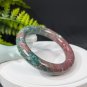 Ocean Jasper Bangle 59MM Porcelain Luster Gradient Red Green Chunky Round