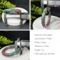 Ocean Jasper Bangle 59MM Porcelain Luster Gradient Red Green Chunky Round