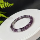 Rare Purple Lepidolite Bangle 52MM Ultra Flash Icy Crystallization