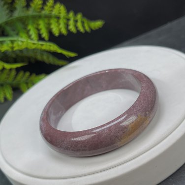 Taro Purple Ocean Jasper Bangle 58MM Old Mine Porcelain Luster Celestial Eye