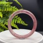 Light Red Strawberry Crystal Bangle 60MM Icy Translucent Round