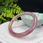 Light Red Strawberry Crystal Bangle 60MM Icy Translucent Round