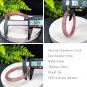 Light Red Strawberry Crystal Bangle 60MM Icy Translucent Round