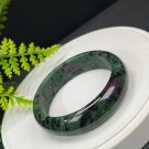 Ruby Zoisite Bangle 61MM Crystallization Red Green July Birthstone