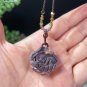 Alxa Agate Pendant Porcelain Luster Gradient Cameo Purple Hand Carved Nine Tailed Fox & Lotus