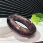 Rare Imperial Purple Fluorite Bangle 58MM Transparent Two Color Gradient Cornucopia