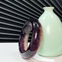 Rare Imperial Purple Fluorite Bangle 58MM Transparent Two Color Gradient Cornucopia