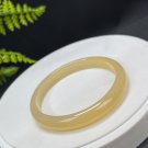 Madagascar Golden Agate Bangle 63MM Icy Translucent