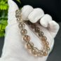 Black Gold Super Seven Quartz Beaded Bracelet 10mm Icy Clean Shining Old Mine