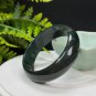 Green Moss Agate Bangle 57MM Icy Translucent Crystallization Floating Aquatic Flowers