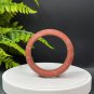 South Red Agate Associated Minerals Bangle 56MM Orange Matte Floating Cinnabar Dotted