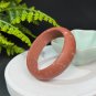 South Red Agate Associated Minerals Bangle 56MM Orange Matte Floating Cinnabar Dotted