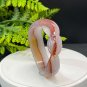 Purple Red Agate Bangle 60MM High Icy Translucent Clean Cornucopia Hand Carved Twisted Snake