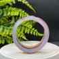 Purple Red Agate Bangle 60MM High Icy Translucent Clean Cornucopia Hand Carved Twisted Snake