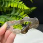 Gradient Gray Agate Bangle 58MM High Icy Translucent Clean Hand Carved Twisted Chinese Zodiac Snake
