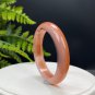 Madagascar Landscape Agate Bangle 58MM Icy Gradient Orange Pink