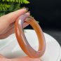 Madagascar Landscape Agate Bangle 58MM Icy Gradient Orange Pink