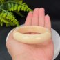 Yellow Calcite Bangle 58MM Porcelain Luster Crystallization Floating Celestial Eye