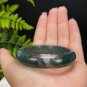 Green Moss Agate Bangle 56MM Icy Translucent Crystallization Floating Aquatic Flowers