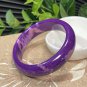 Purple Phosphosiderite Bangle 60MM Porcelain Luster Floating Flowers