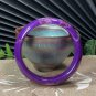 Purple Phosphosiderite Bangle 60MM Porcelain Luster Floating Flowers