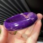 Purple Phosphosiderite Bangle 60MM Porcelain Luster Floating Flowers