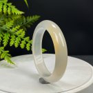 Light Champagne Golden Agate Bangle 53MM High Icy Transparent Clean