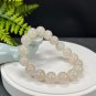 Rare Sunstone Moonstone Intergrowth Beaded Bracelet 13mm Icy Blue Light