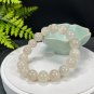 Rare Sunstone Moonstone Intergrowth Beaded Bracelet 13mm Icy Blue Light
