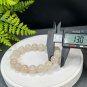 Rare Sunstone Moonstone Intergrowth Beaded Bracelet 13mm Icy Blue Light