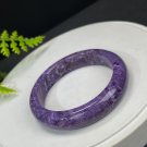 Purple Charoite Bangle 56MM Porcelain Luster Crystallization