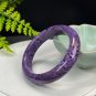 Purple Charoite Bangle 56MM Porcelain Luster Crystallization
