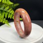 Orange Pink Fossilized Coral Bangle 58MM Jadeification Pearl Flowers Phoenix Tail