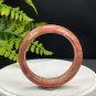 Orange Pink Fossilized Coral Bangle 58MM Jadeification Pearl Flowers Phoenix Tail