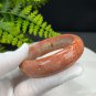 Orange Pink Fossilized Coral Bangle 58MM Jadeification Pearl Flowers Phoenix Tail