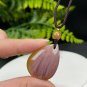 Fossilized Coral Pendant Necklace Icy Jadeification Hairs Multicolored Teardrop