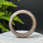 Feldspar Bangle 57MM Porcelain Luster Crystallization Flesh Pink Green