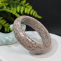 Feldspar Bangle 57MM Porcelain Luster Crystallization Flesh Pink Green