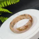 Ocean Jasper Bangle 55MM Old Mine Crystallization Multicolored Oil Painting Style