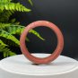 South Red Agate Associated Minerals Bangle 54MM Orange Matte Floating Cinnabar Dotted