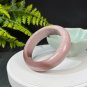 Alxa Agate Bangle 57MM Porcelain Luster Crystallization Gradient Medium Pink Floating Celestial Eye