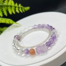 Mix Crystal Beaded Bracelet Gold Swallowing Beast Amethyst Rutilated Quartz Sunstone Ametrine Mix Crystal Beaded Bracelet Gold Swallowing Beast Amethyst Rutilated Quartz Sunstone Ametrine