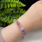 Mix Crystal Beaded Bracelet Gold Swallowing Beast Amethyst Rutilated Quartz Sunstone Ametrine