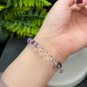 Mix Crystal Beaded Bracelet Gold Swallowing Beast Amethyst Rutilated Quartz Sunstone Ametrine