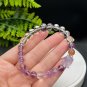 Mix Crystal Beaded Bracelet Gold Swallowing Beast Amethyst Rutilated Quartz Sunstone Ametrine