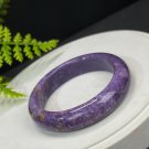 Purple Charoite Bangle 55MM Porcelain Luster Crystallization