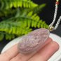Yanyuan Agate Pendant Necklace Matte Pink Purple Hand Carved Peony Butterfly &ccedil;��&aelig;&ordm;�&ccedil;��&ccedil;��